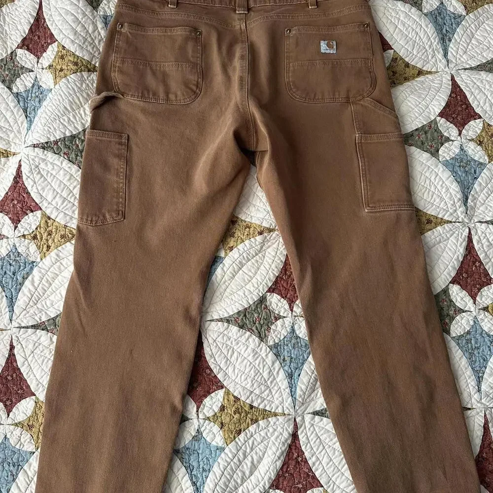 Carhartt Women's Rugged Flex Double Front Work Pants - Carhartt Brown cargo - Picture 7 of 7
